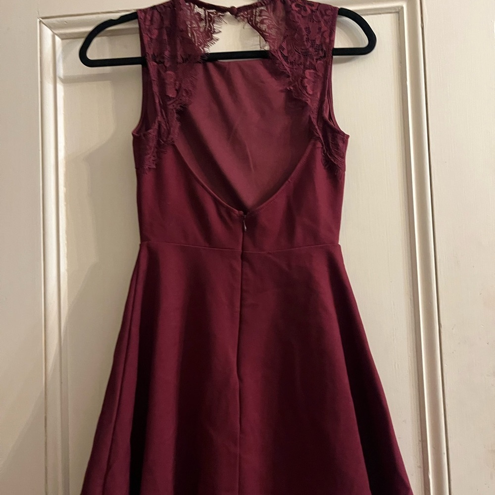 Lulu’s burgundy fit and flare